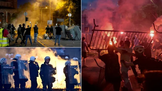 Pa ovo je pravi rat na ulicama! Pogledajte dramatične scene iz Beograda nakon velikog prosvjeda