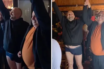 Luda proslava izborne pobjede: Kumovi ušetali kao mladenci, a načelnik završio u gaćama