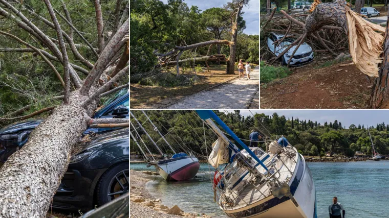 Zastra&scaron;ujuće posljedice razornog nevremena koje je poharalo Istru: Kao da je pro&scaron;ao tornado...