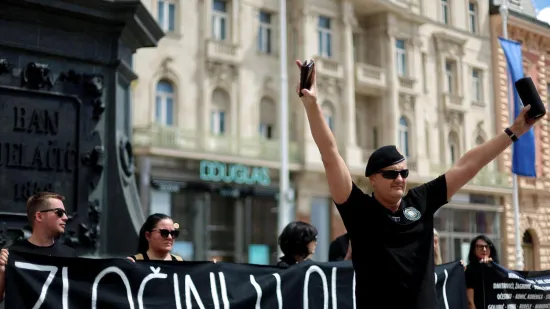 Antiratni prosvjed u srcu Zagreba: 'Zločini nad Srbima ne smiju se pre&scaron;utjeti'