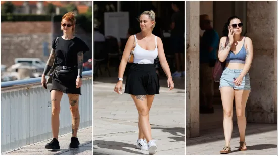 Goli trbuh, duboki dekoltei, minice i tetovaže: U Zadru je bome zagrijalo