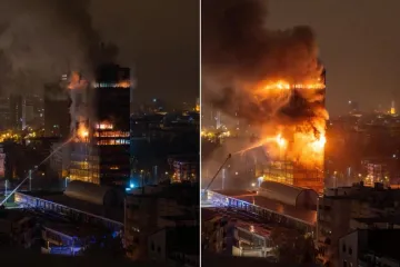 Vjesnik u plamenu! Šire se strašne snimke, na terenu 93 vatrogasaca: 'Nema opasnosti od urušavanja'