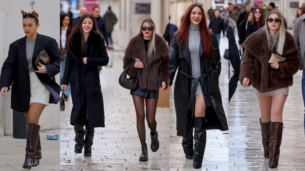 Zadarsku špicu na Badnjak preplavile lijepe djevojke s dugim nogama u najelegantnijim izdanjima