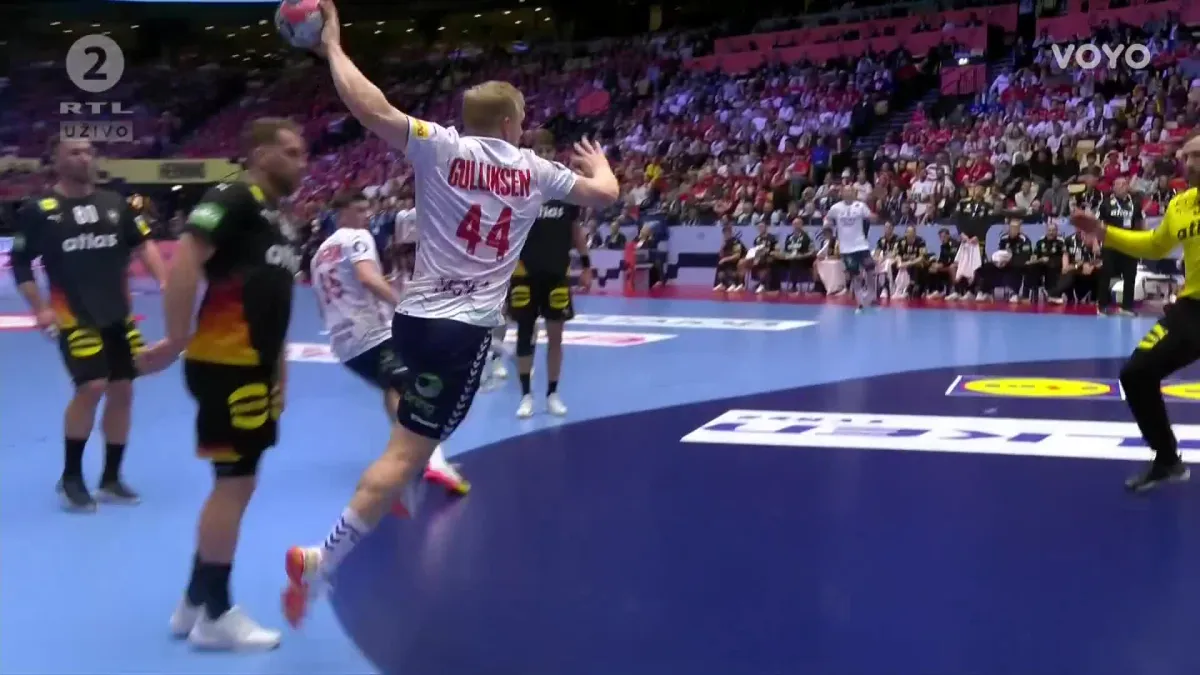 Wolff bacio u očaj norveškog igrača i čitavu dvoranu u Herningu Kép