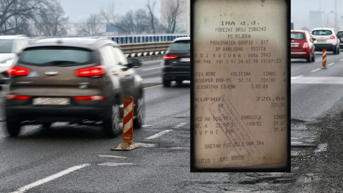 Ovo je račun za gorivo iz 1998. godine, Hrvati u šoku Kép