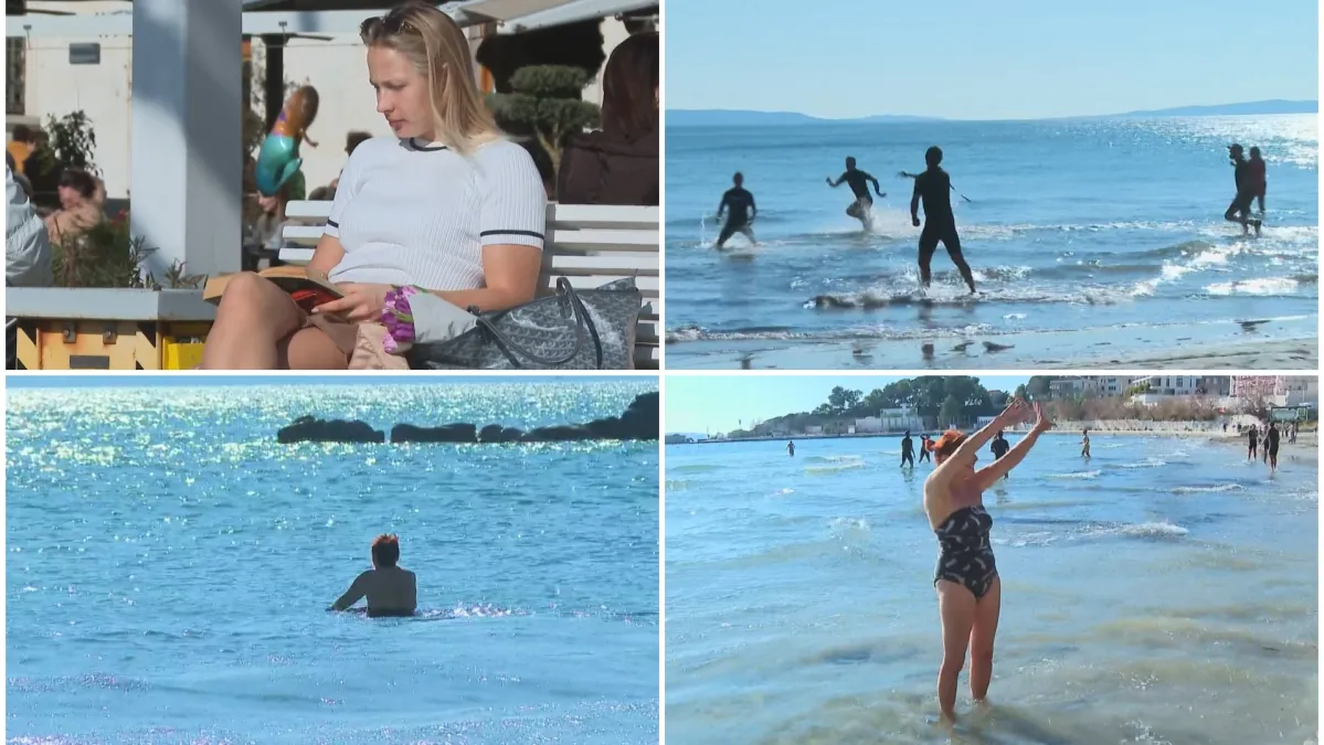 Veljača u Splitu je nešto sasvim drugo: Pogledajte to sunce, more i kratke rukave... Kép