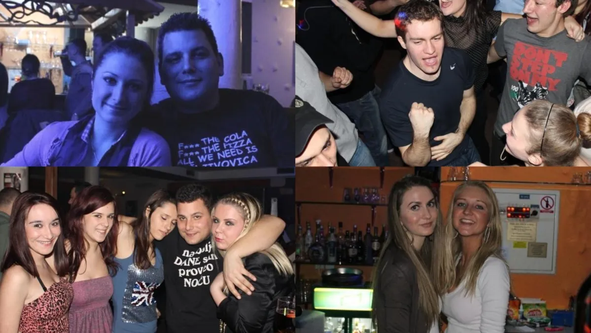 Uz dugokose ljepotice, u novootvorenom baru, poglede mamili natpisi na njegovim majicama Kép