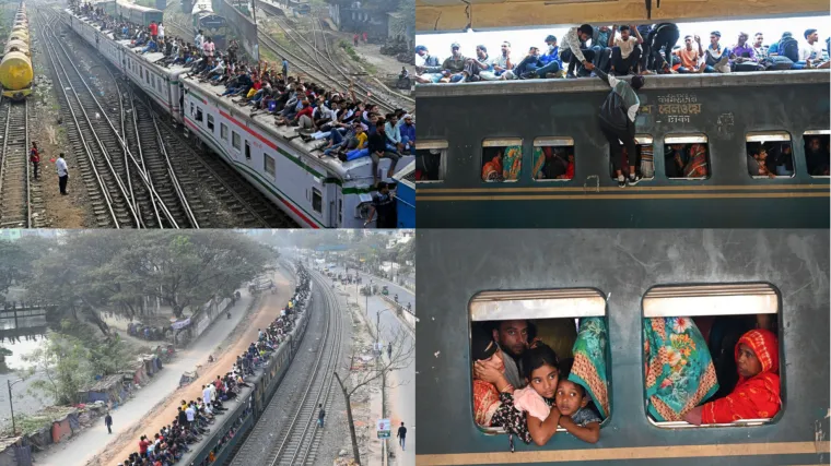 Da, ovo su prizori ljudi koji žele izaći na birali&scaron;ta! Pretrpani vlakovi, građani po krovovima...