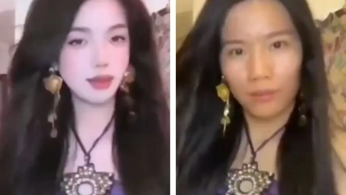 Kineskoj influencerici usred prijenosa uživo pao beauty filter i otkrio pravo lice Kép