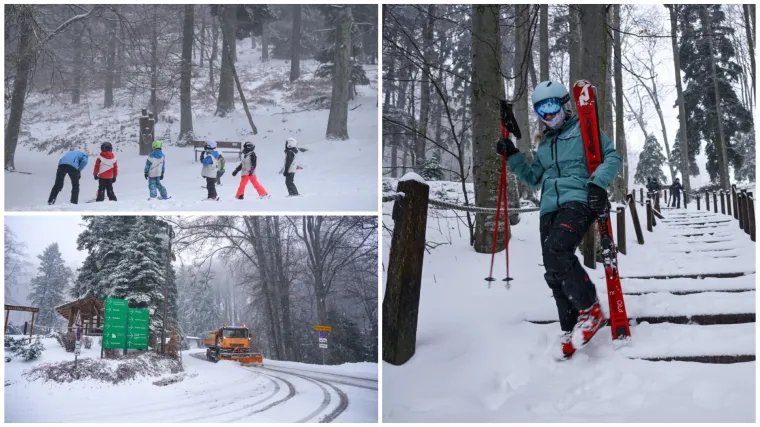 Bajkovite prizore na Sljemenu ometa vjetar: Žičara ne vozi, ali najstrastveniji skija&scaron;i su gore