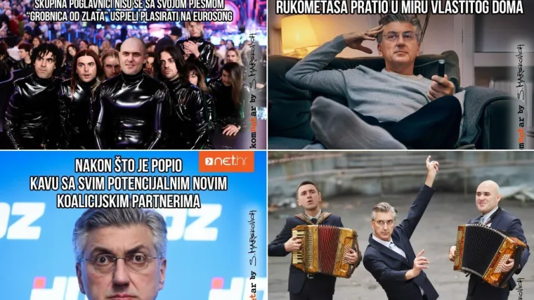 Plenković na kauču prati rukometa&scaron;e, a kad je Dabro zapjevao, inspiracije nije manjkalo