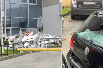 Stabla i crijepovi padali po autima, ceste i promet u kaosu. Meteorolog: Vjetar u Zagrebu i preko 100 km/h