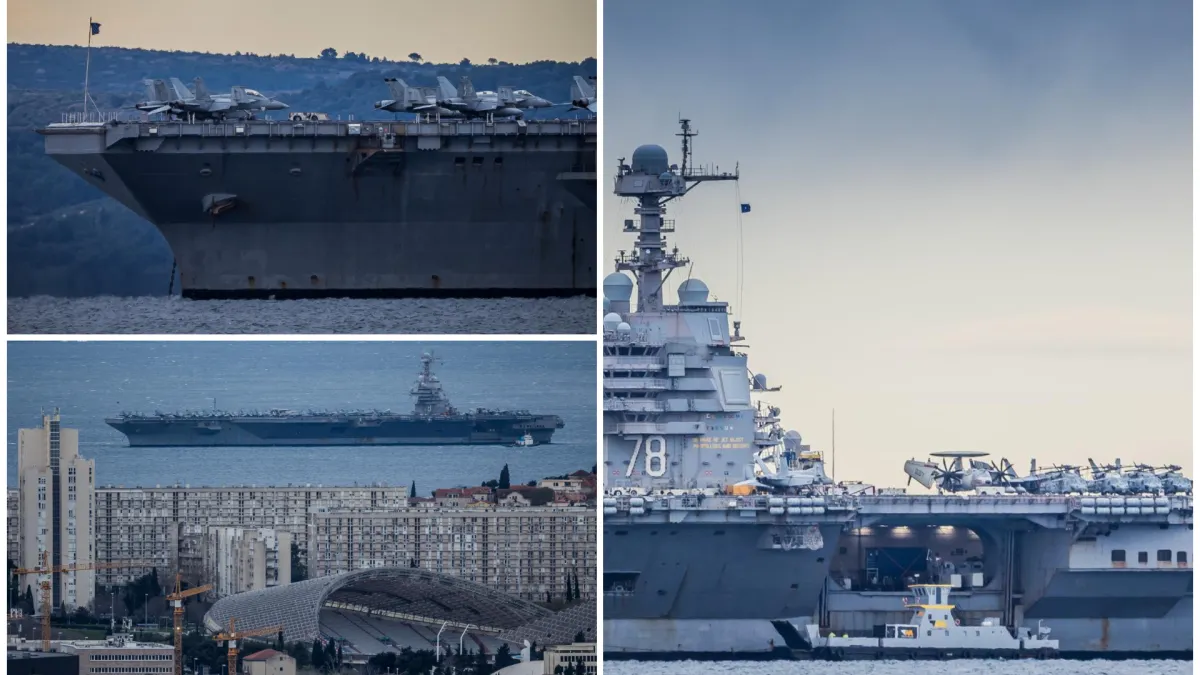 Što najveći nosač zrakoplova radi u Splitu u jeku rata? Stručnjak procijenio koliki je rizik