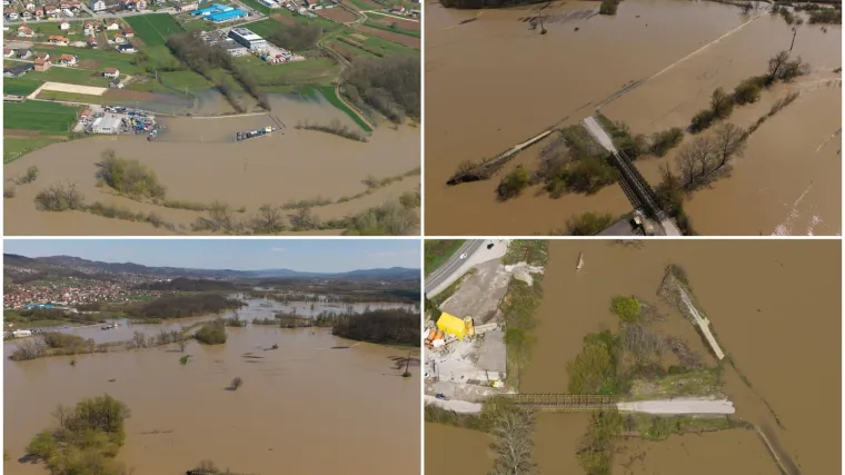 Sve je pod vodom: I kuće i ceste i vikendice... Pogledajte prizore iz zraka u BiH