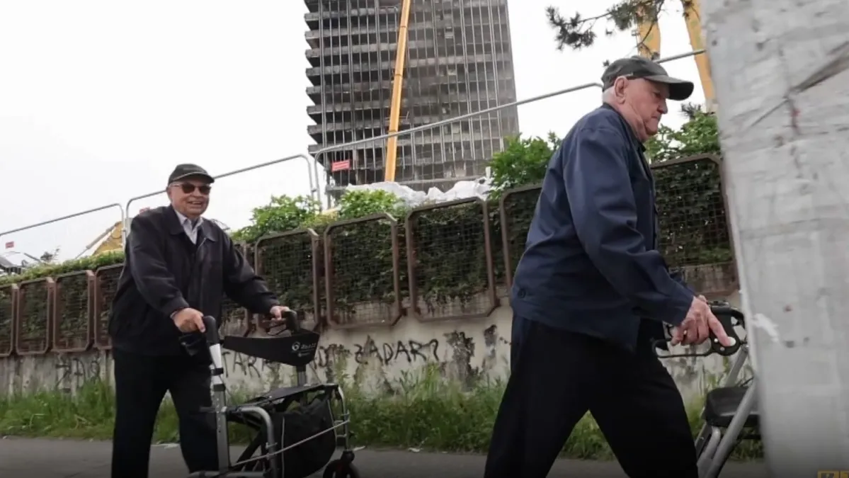 Franjo i Drago nadziru radove na rušenju Vjesnika, ministar može mirno spavati