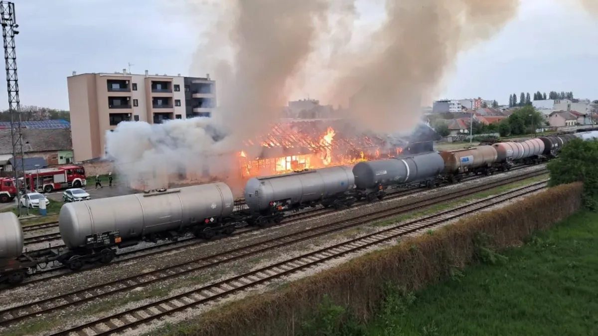 Otkriven uzrok velikog požara skladišta HŽ-a u Osijeku: 'Jako nam je pomogao novi dron'