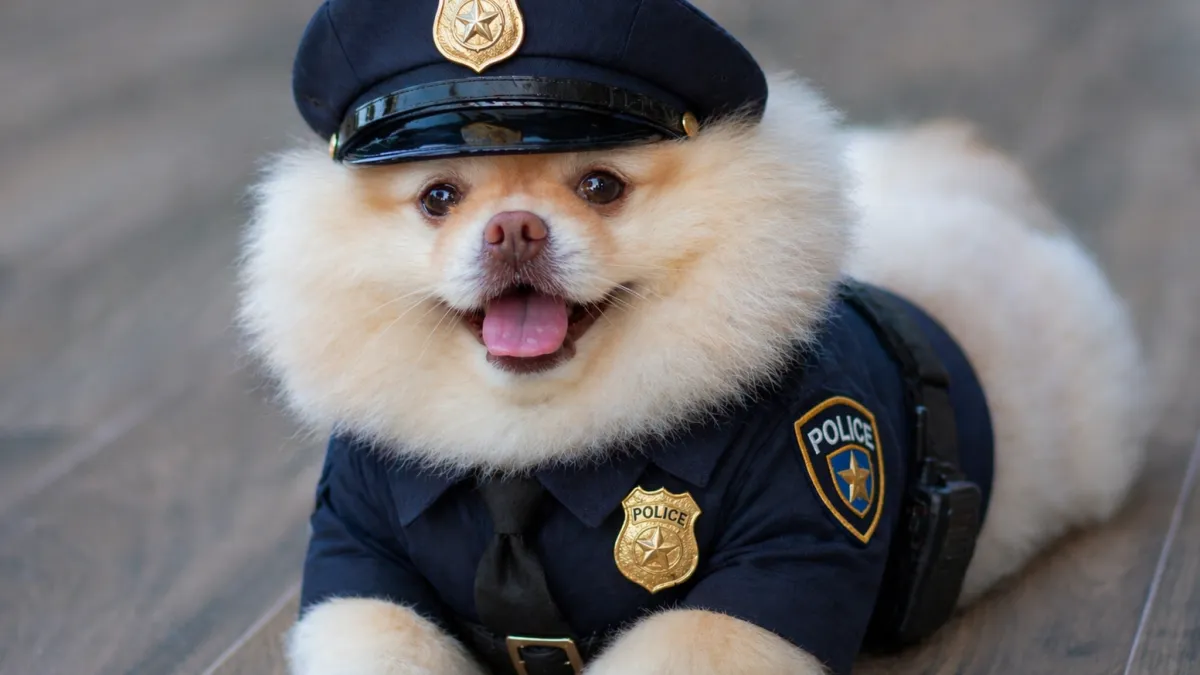 Neodoljivi pomeranac primljen u policiju! Snimke potvrđuju da je s punim pravom dobio značku