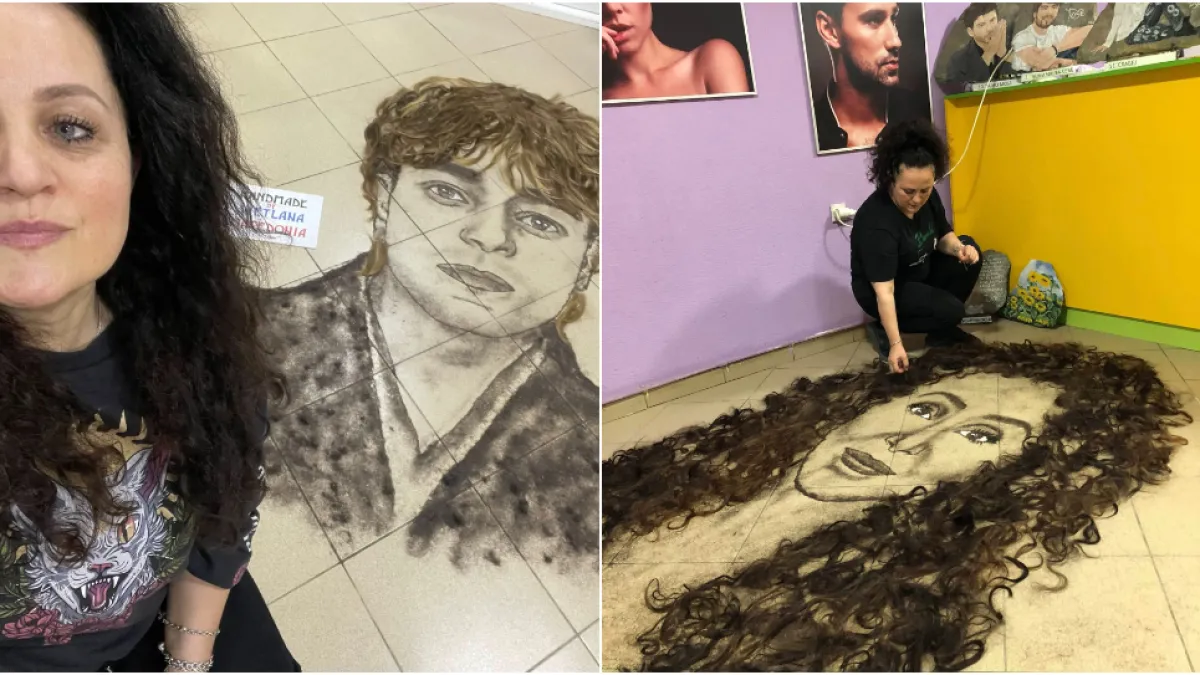 Frizerka Svetlana od ošišane kose izrađuje portrete slavnih osoba: Rezultati su zbilja čudesni