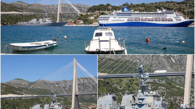 Američki razarač, koji je presreo iranski projektil, uplovio u Dubrovnik