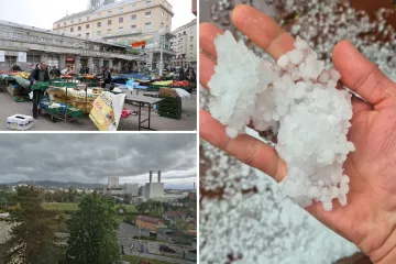 Oluja u Zagrebu, vjetar ruši stabla: Odletio krov Plive, pao na željezničku prugu