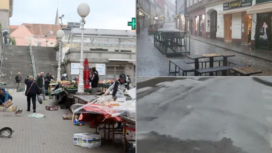 Pogledajte prizore nevremena u Zagrebu: Vjetar razbacao Splavnicu, led plutao po cesti