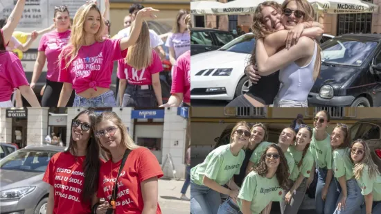 Kakva euforija na ulicama Osijeka: Pogledajte natpise na majicama ovih prekrasnih maturantica
