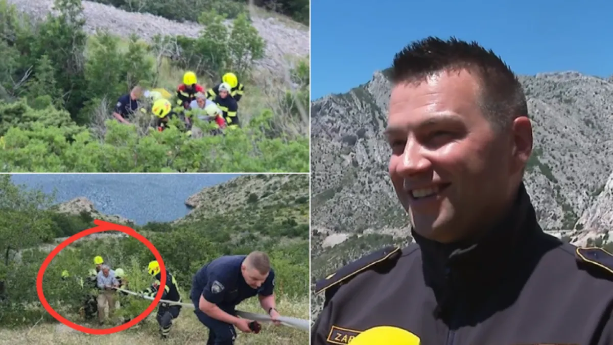 Sletio s autom u provaliju od 150 metara pa nasmijao vatrogasce: 'A možete li vi?'