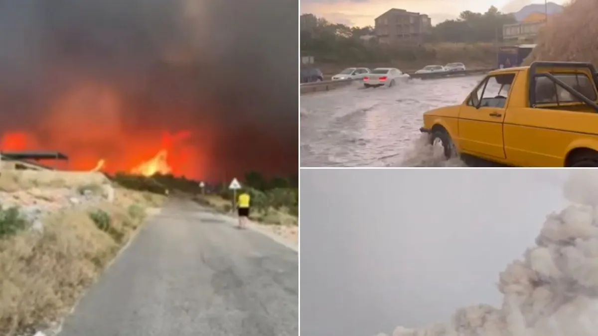 Tuča u Dalmaciji, udar munje izazvao požar: U tri grada srušeni temperaturni rekordi