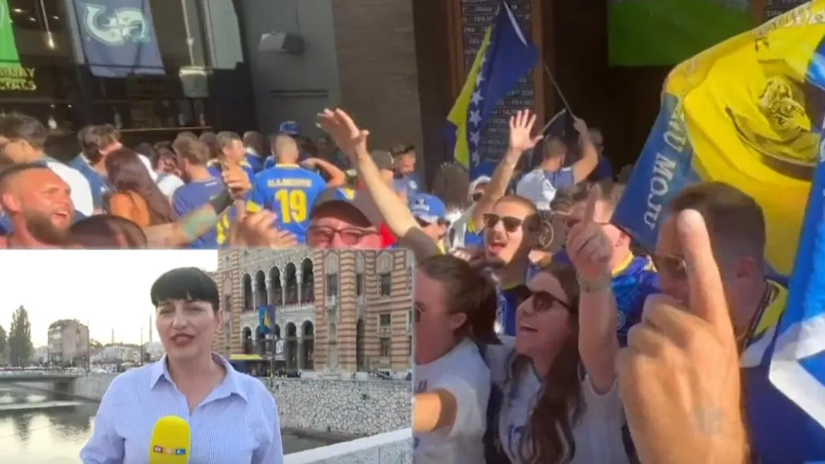 Uoči povijesne utakmice Sarajevom se vijore zastave: Sa zvučnika odjekuje neslužbena himna