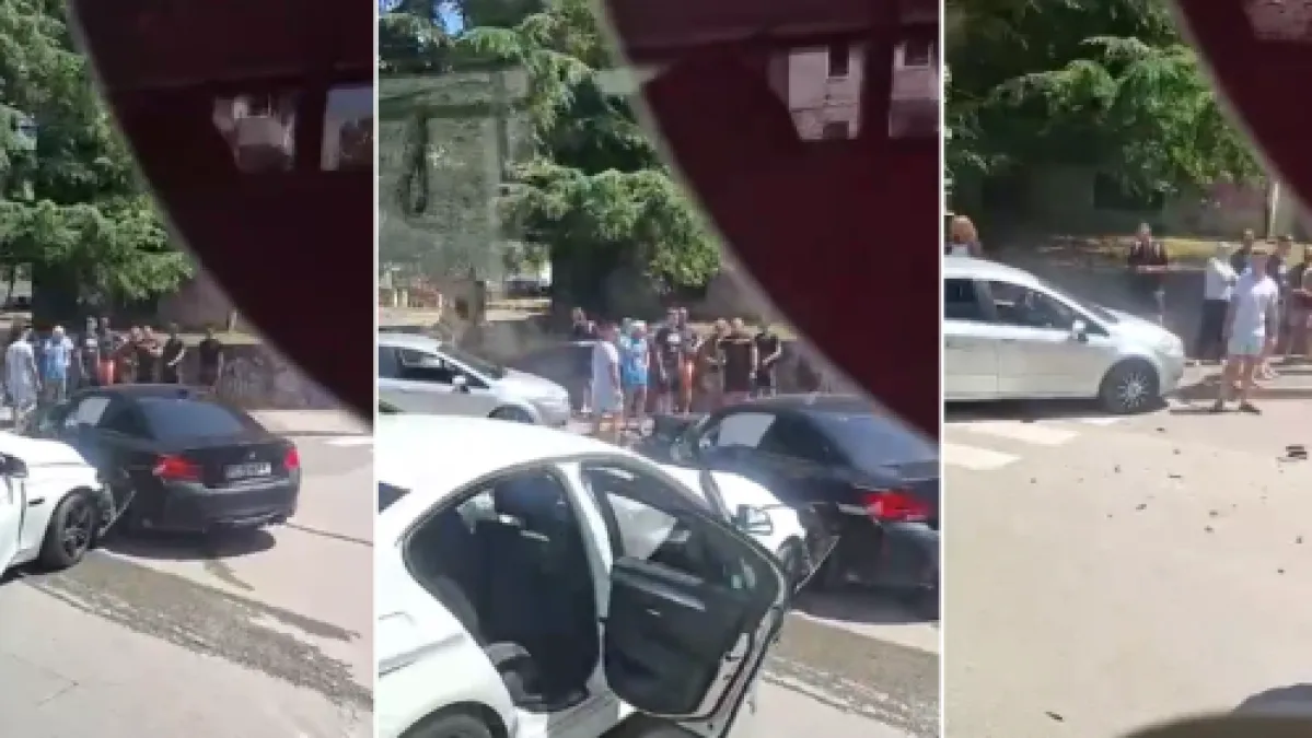 Krš i lom u Puli: Žestok sudar dva automobila! Pogledajte snimku s mjesta nesreće