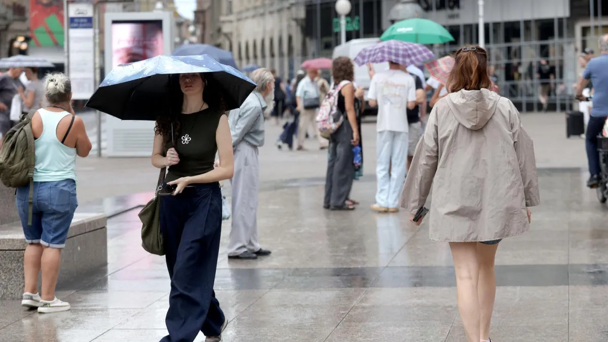 Tjedan kiše, pljuskova i grmljavine; meteorologinja: 'Mogla bi vam trebati i lagana jakna'