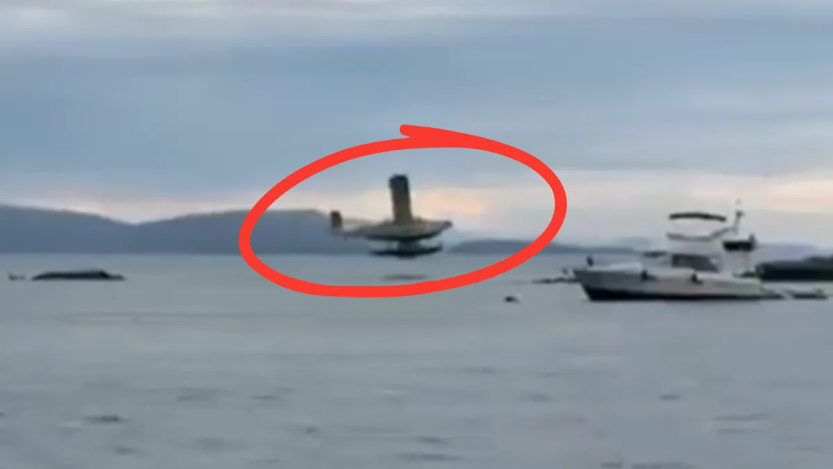 Snimili trenutak pada hidroaviona s 11 ljudi u more, završio je u plamenu