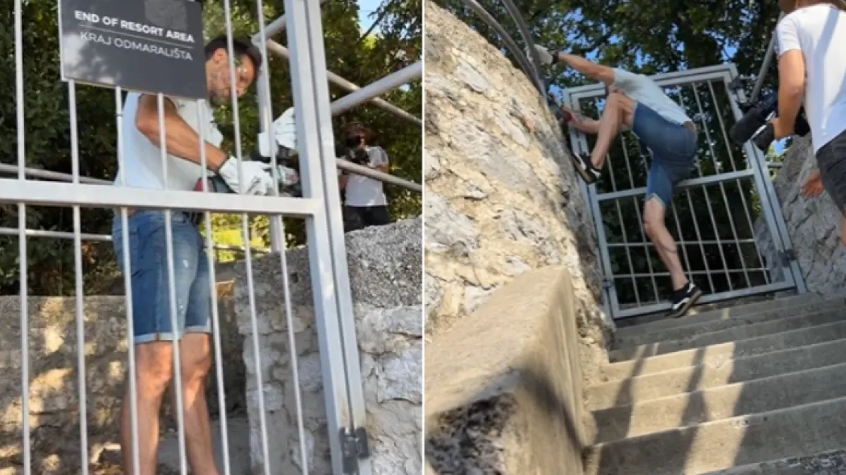 Miletić brusilicom otvorio plažu kod Hiltona: 'Bogati mogu uživati, a narod se kupa po škrapama'