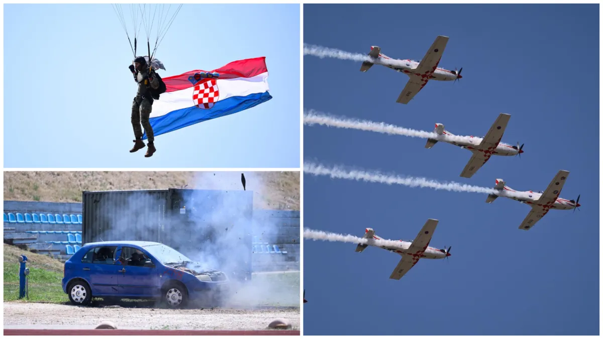 Spektakularni prizori na nebu iznad Knina: Vojska i policija demonstrirali svoju moć