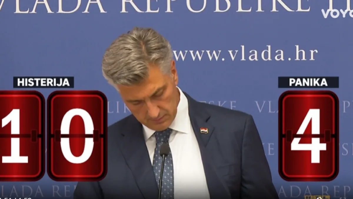 Je li Plenković zbog Gospića više puta rekao 'histerija' ili 'panika'? Direkt je sve pobrojao