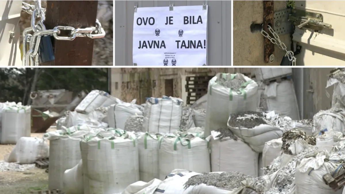 Afera s otpadom prerasta u političku krizu: Preko noći pojavili se lanac, lokot i kamere