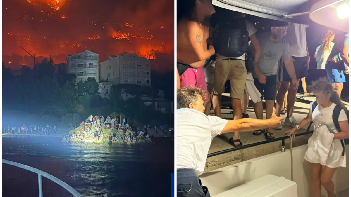 Potresne slike! Ljudi pred vatrom u Omišu skakali u more: Spašene 194 osobe, među njima i djeca