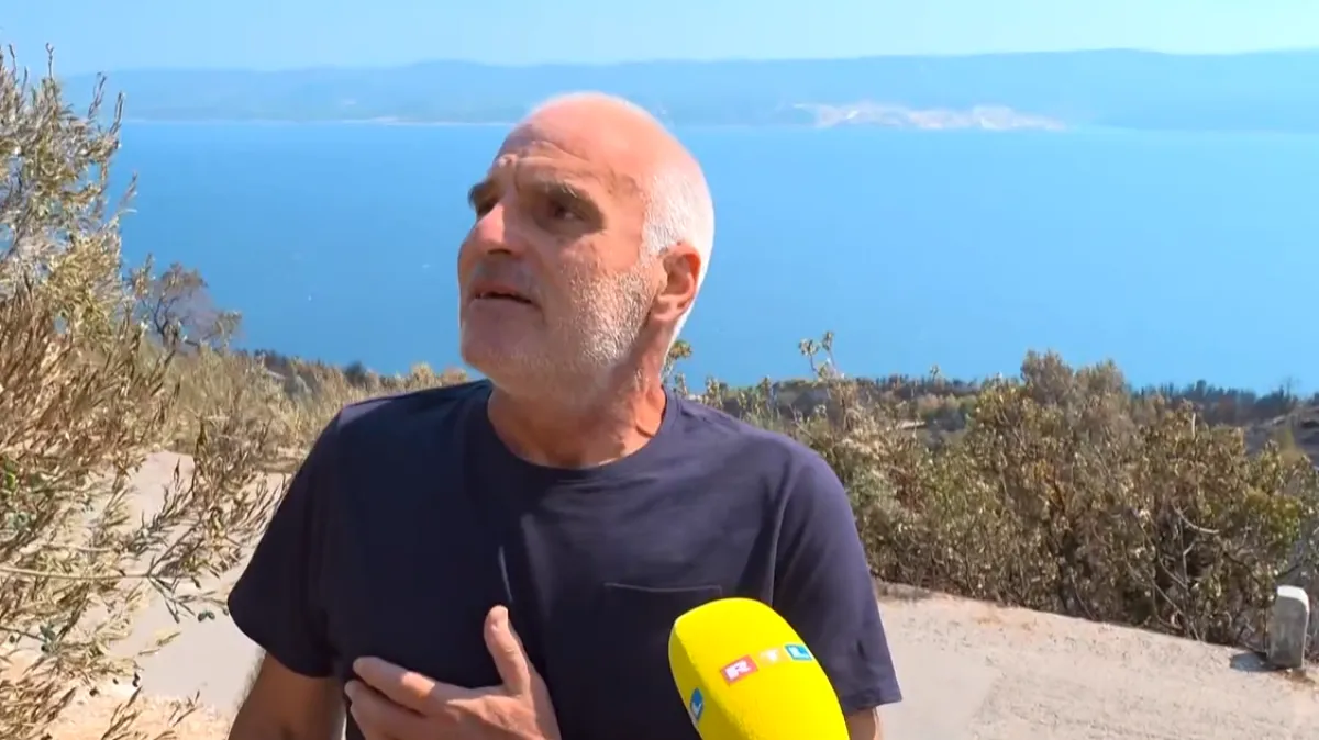 Žarko ove godine neće brati svoje masline. Slomio se pred kamerama: 'Gledao sam kako gori'