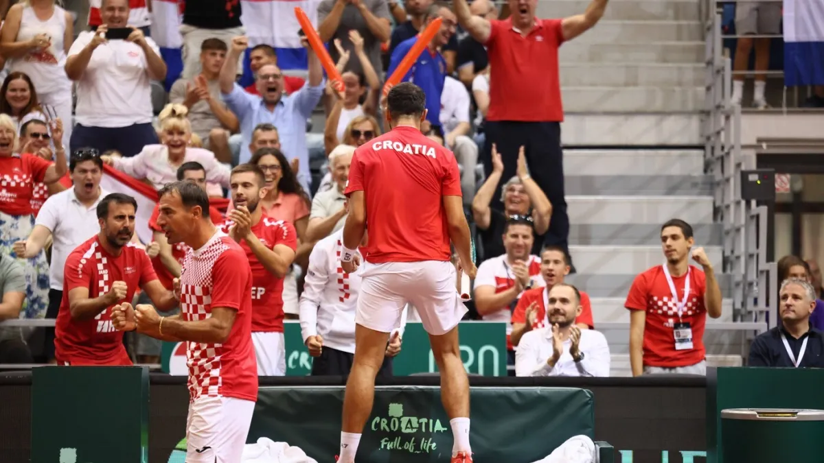 Hrvatska na Njemačku s Čilićem, Prižmićem, Mektićem i Pavićem