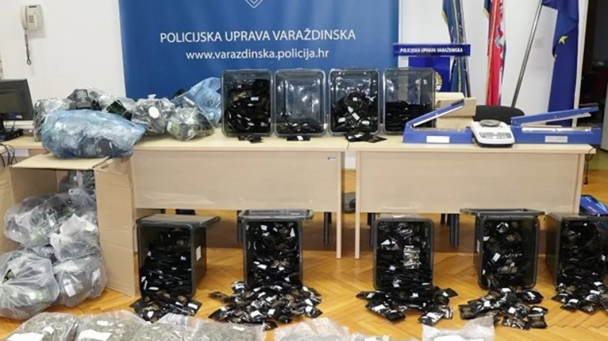 Drogu prodavali kao suvenire: Varaždinska policija zaplijenila više od 3000 paketića